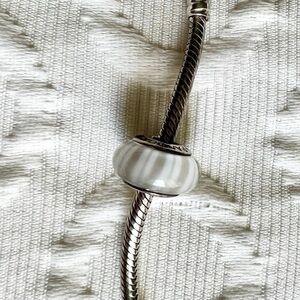 Pandora sterling silver glass charm